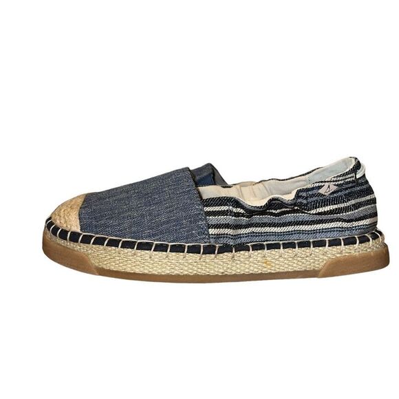 Sperry Laurel Reef Espadrille Flats 6 Blue Fabric Slip On Round Toe shoes - Picture 4 of 12